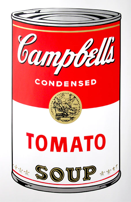 A. Warhol Campbell's Soup Cans, 1962
